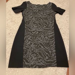 DKNY Gray Panel Dress